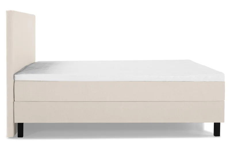 Lucky Komplett Sängpaket 180x200 Skum Slät Sänggavel - Beige - Möbler - Sovrum - Sängar - Komplett Sängpaket