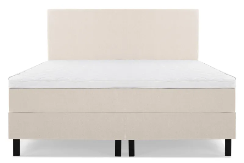 Lucky Komplett Sängpaket 180x200 Skum Slät Sänggavel - Beige - Möbler - Sovrum - Sängar - Komplett Sängpaket