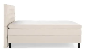 Lucky Komplett Sängpaket 180x200 Polyeter Diamant Sänggavel - Beige - Möbler - Sovrum - Sängar - Kontinentalsängar