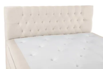 Lucky Komplett Sängpaket 180x200 Polyeter Diamant Sänggavel - Beige - Möbler - Sovrum - Sängar - Kontinentalsängar