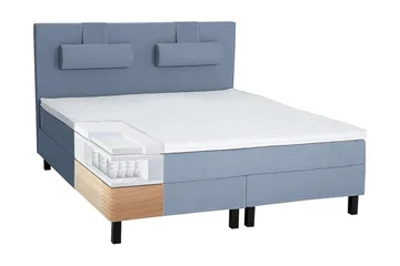 Lucky Kontinentalsäng 120x200 cm - Mörkblå - Möbler - Sovrum - Sängar - Komplett Sängpaket