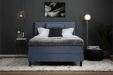 Lucky Kontinentalsäng 120x200 cm - Mörkblå - Möbler - Sovrum - Sängar - Komplett Sängpaket