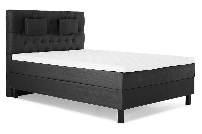 Lucky Kontinentalsäng 140x200Skum - Svart/Grå - Möbler - Sovrum - Sängar - Komplett Sängpaket