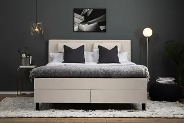 Lucky Kontinentalsäng 150x200 cm - Beige - Möbler - Sovrum - Sängar - Kontinentalsängar