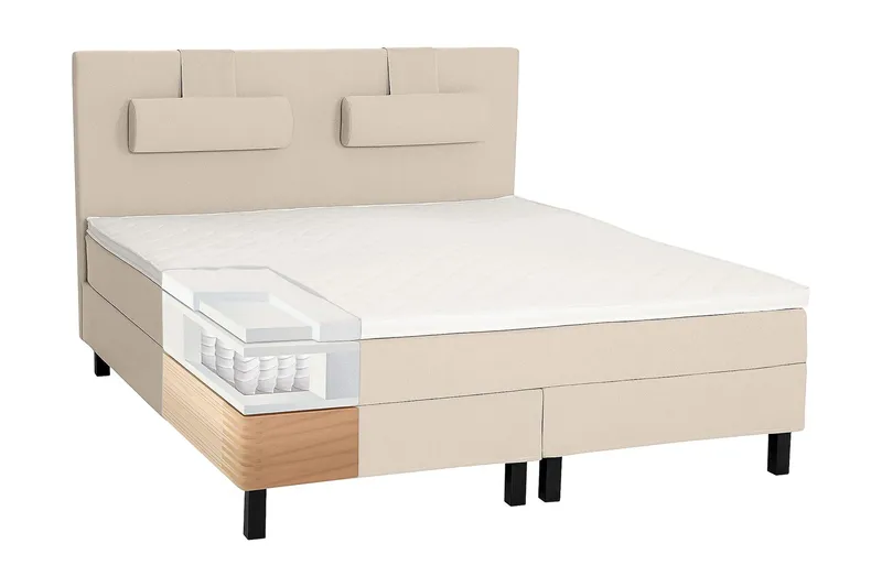 Lucky Kontinentalsäng 150x200 cm - Beige - Möbler - Sovrum - Sängar - Kontinentalsängar