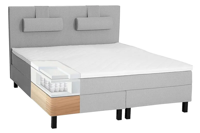 Lucky Kontinentalsäng 150x200 cm - Mellangrå - Möbler - Sovrum - Sängar - Komplett Sängpaket
