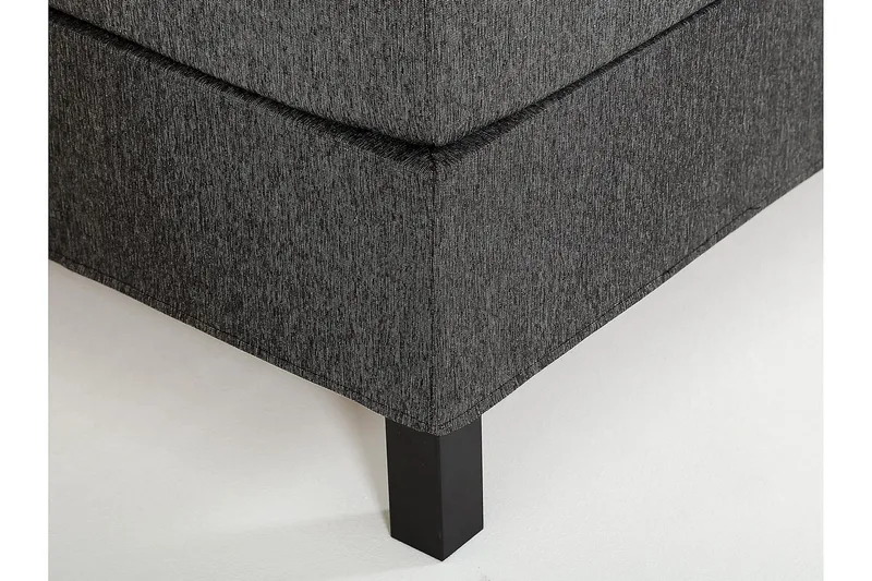 Lucky Kontinentalsäng 150x200 Skum - Svart/Grå - Möbler - Sovrum - Sängar - Komplett Sängpaket