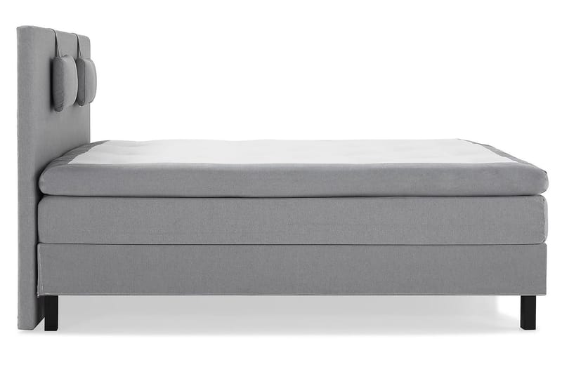 Lucky Kontinentalsäng 150x200Polyeter - Mellangrå - Möbler - Sovrum - Sängar - Komplett Sängpaket