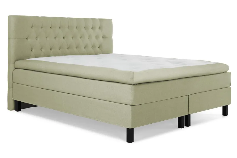 Lucky Kontinentalsäng 160x200Polyeter - Grön - Möbler - Sovrum - Sängar - Komplett Sängpaket