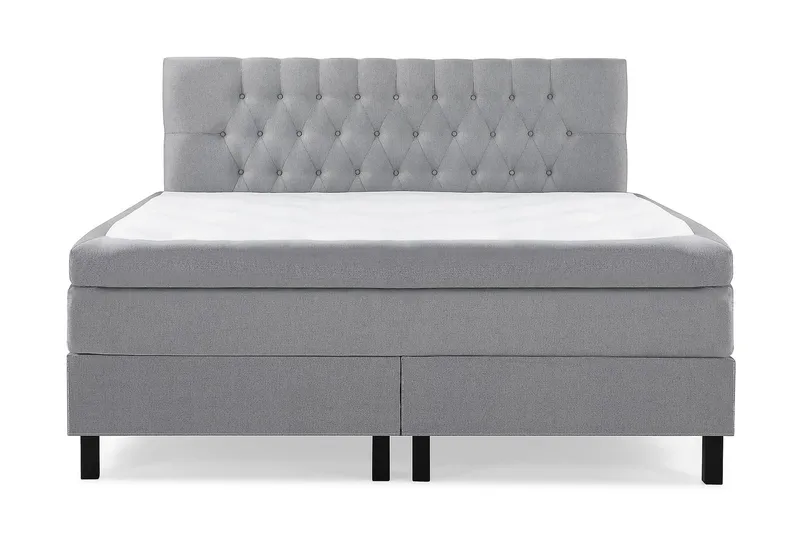 Lucky Kontinentalsäng 180x200Latexmadrass - Mellangrå - Möbler - Sovrum - Sängar - Komplett Sängpaket