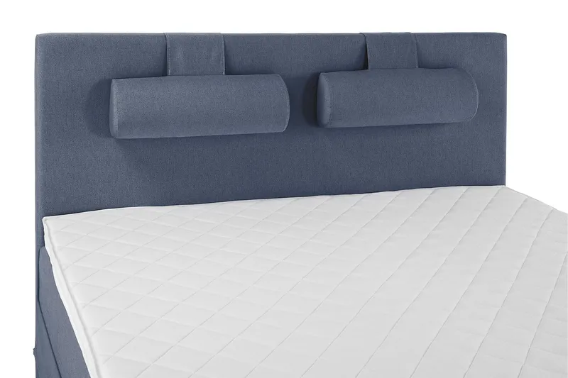 Lucky Sängpaket 150x200 SkumSlät Sänggavel Nackkudde - Nackkudde Stor Mörkblå - Möbler - Sovrum - Sängar - Komplett Sängpaket