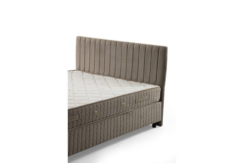 Madrass, Botten & Sänggavel för Enkel Säng Sudamal Set Brun - 120 x 114 x 200 cm - Möbler - Sovrum - Sängar - Komplett Sängpaket