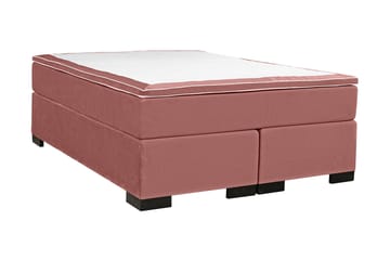 Malta Komplett Sängpaket – Kontinentalsäng 160x200 cm i Tyg med Sänggavel + Bäddmadrass - Rosa - Möbler - Sovrum - Sängar - Komplett Sängpaket