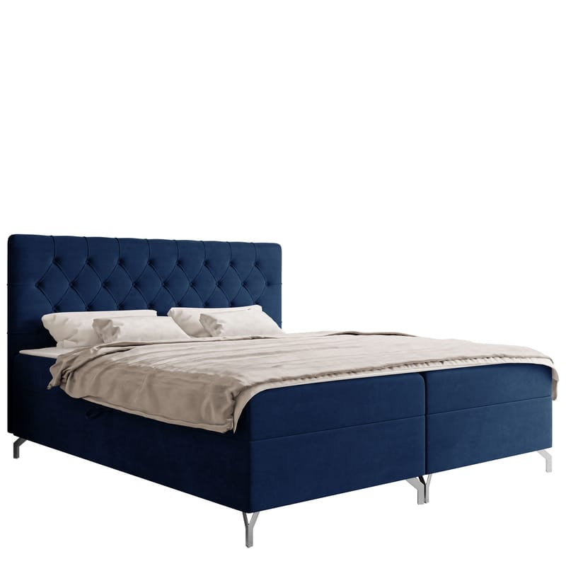 Mavik Sängpaket Kontinentalsäng med förvaring 120x200 cm, blå