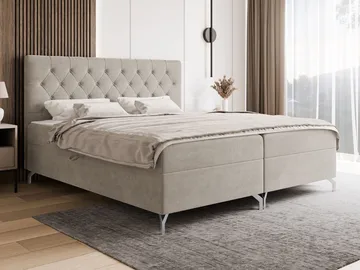 Mavik Sängpaket Kontinentalsäng med förvaring 140x200 cm - beige - Möbler - Sovrum - Sängar - Kontinentalsängar
