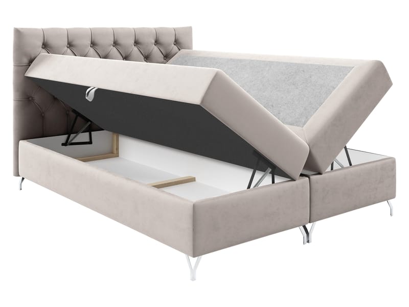 Mavik Sängpaket Kontinentalsäng med förvaring 200x200 cm - grön - Möbler - Sovrum - Sängar - Kontinentalsängar