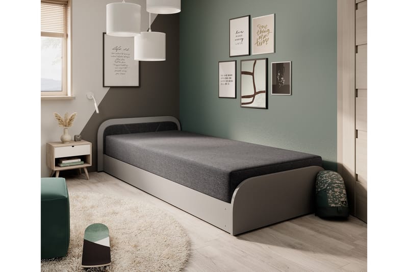 Mayuri Sängpaket Förvaringssäng 90x180 cm - Grå - Möbler - Sovrum - Sängar - Enkelsängar