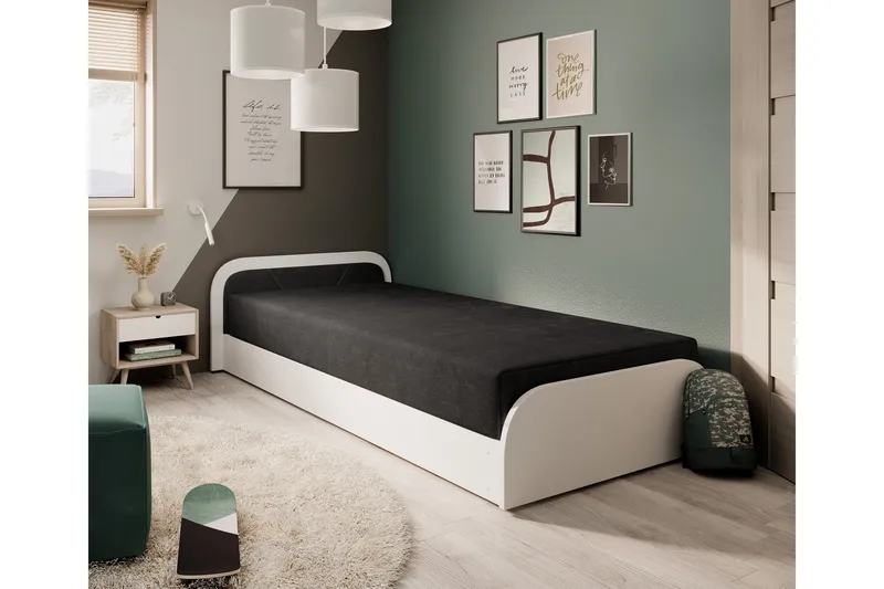 Mayuri Sängpaket Förvaringssäng 90x180 cm, Grå