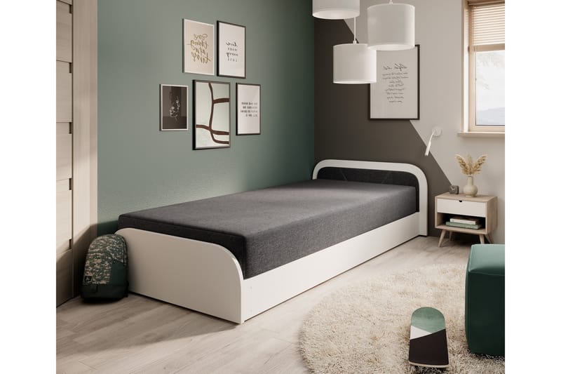 Mayuri Sängpaket Förvaringssäng 90x180 cm - Vit - Möbler - Sovrum - Sängar - Enkelsängar