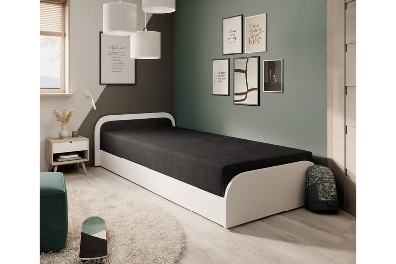 Mayuri Sängpaket Förvaringssäng 90x180 cm - Vit - Möbler - Sovrum - Sängar - Enkelsängar