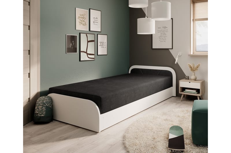 Mayuri Sängpaket Förvaringssäng 90x180 cm, Vit