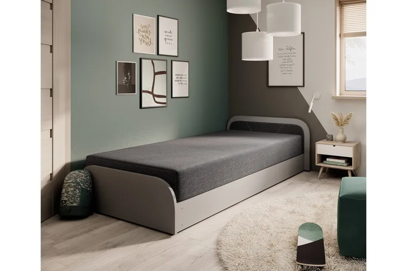 Mayuri Sängpaket Förvaringssäng 90x180 cm, Vit