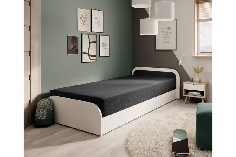 Mayuri Sängpaket Förvaringssäng 90x180 cm - Vit - Möbler - Sovrum - Sängar - Enkelsängar