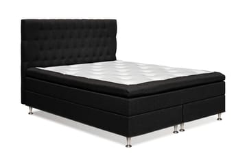Meja Sängpaket – Kontinentalsäng 180x200 cm med Sänggavel + Bäddmadrass med Fasthetsgrad Fast - Svart - Möbler - Sovrum - Sängar - Komplett Sängpaket