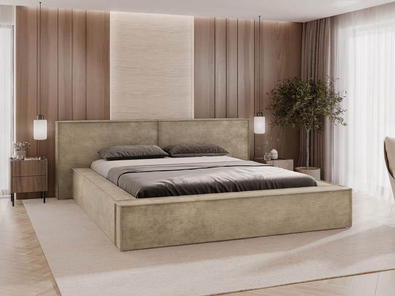 Melor Sängram 160x200 cm - beige - Möbler - Sovrum - Sängar - Sängar med förvaring