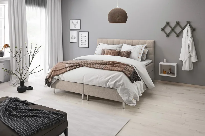 Montana Förvaringssäng 120x200 - Beige - Möbler - Sovrum - Sängar - Ramsäng