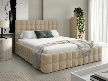 Morke Sängram med förvaring 160x200 cm - beige - Möbler - Sovrum - Sängram & sängstomme