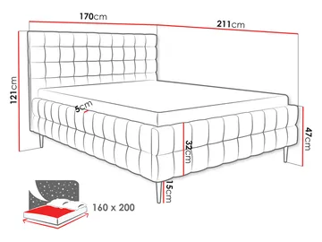 Morke Sängram med förvaring 160x200 cm - beige - Möbler - Sovrum - Sängram & sängstomme