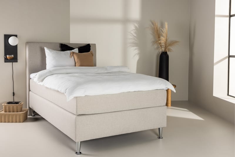 Munia Sängpaket Kontinentalsäng 120x200 cm Beige - Möbler - Sovrum - Sängar - Komplett Sängpaket