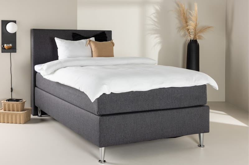 Munia Sängpaket Kontinentalsäng 120x200 cm Mörkgrå - Möbler - Sovrum - Sängar - Komplett Sängpaket
