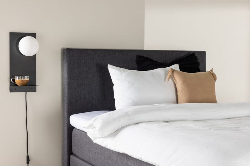 Munia Sängpaket Kontinentalsäng 120x200 cm Mörkgrå - Möbler - Sovrum - Sängar - Komplett Sängpaket