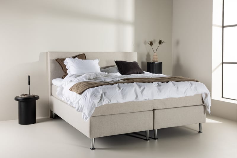 Munia Sängpaket Kontinentalsäng 180x200 cm Beige - Möbler - Sovrum - Sängar - Komplett Sängpaket