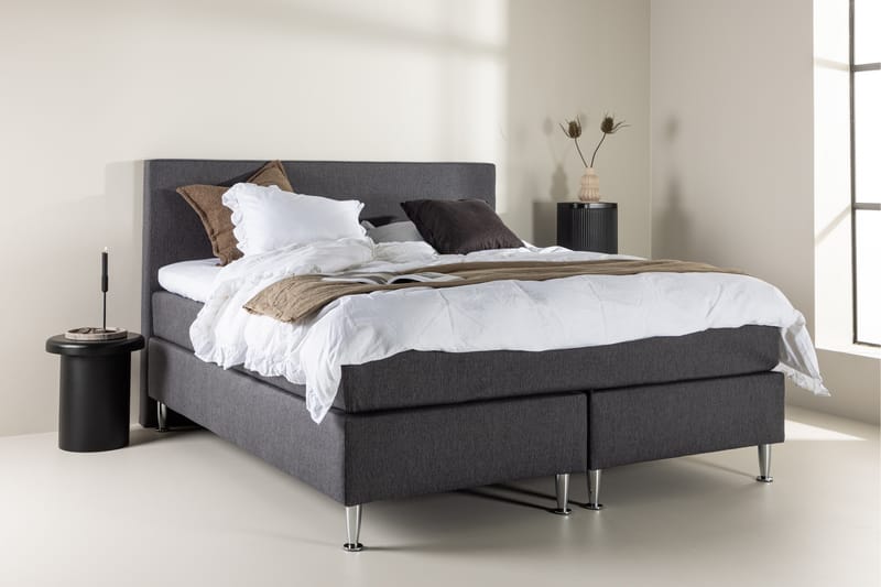 Munia Sängpaket Kontinentalsäng 180x200 cm Mörkgrå - Möbler - Sovrum - Sängar - Komplett Sängpaket