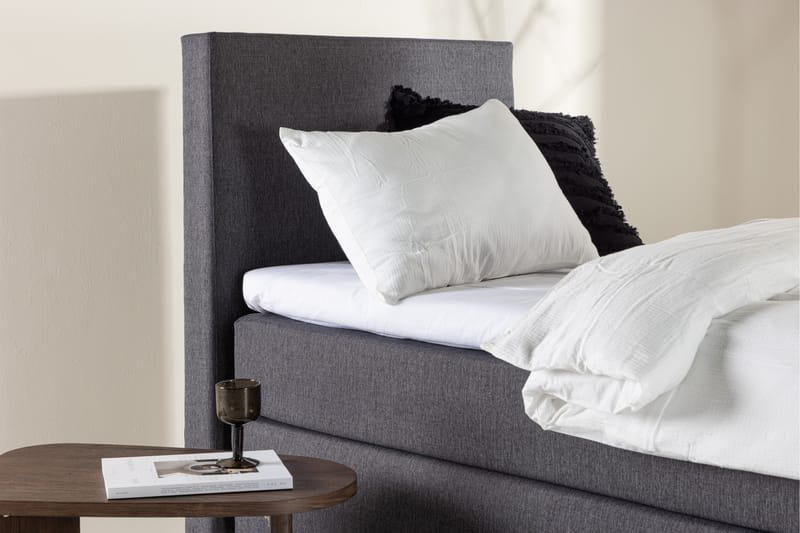 Munia Sängpaket Kontinentalsäng 90x200 cm Mörkgrå - Möbler - Sovrum - Sängar - Komplett Sängpaket