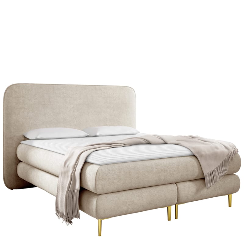 Neylinus Sängpaket Kontinentalsäng 140x200 cm, beige