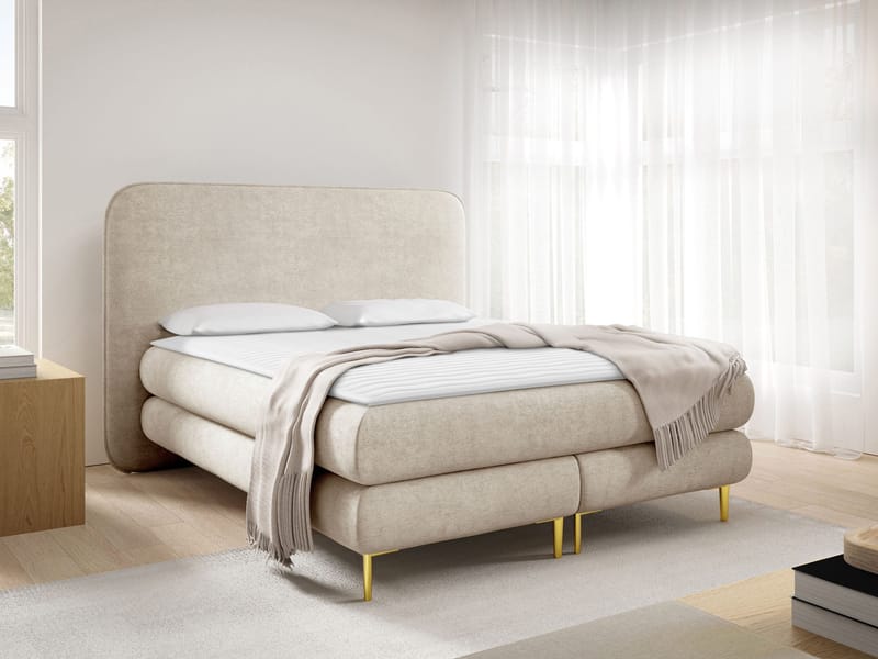 Neylinus Sängpaket Kontinentalsäng 160x200 cm - beige - Möbler - Sovrum - Sängar - Komplett Sängpaket