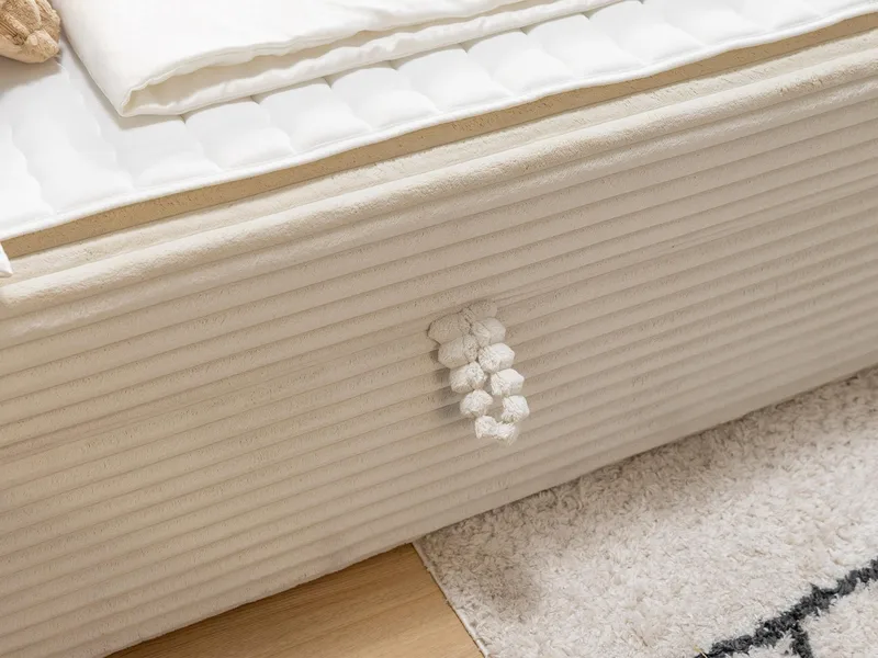 Neyrin Sängpaket Kontinentalsäng 140x200 cm med Förvaring - Ljusgrå - Möbler - Sovrum - Sängar - Kontinentalsängar