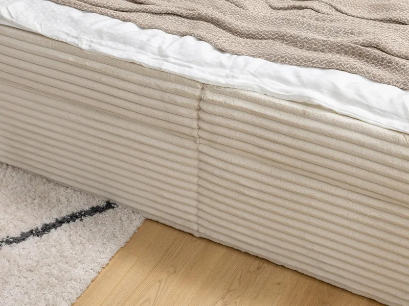 Neyrin Sängpaket Kontinentalsäng 140x200 cm med Förvaring - Ljusgrå - Möbler - Sovrum - Sängar - Kontinentalsängar