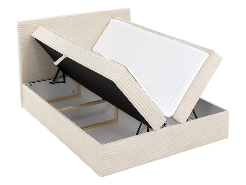 Neyrin Sängpaket Kontinentalsäng 140x200 cm med Förvaring - Ljusgrå - Möbler - Sovrum - Sängar - Kontinentalsängar