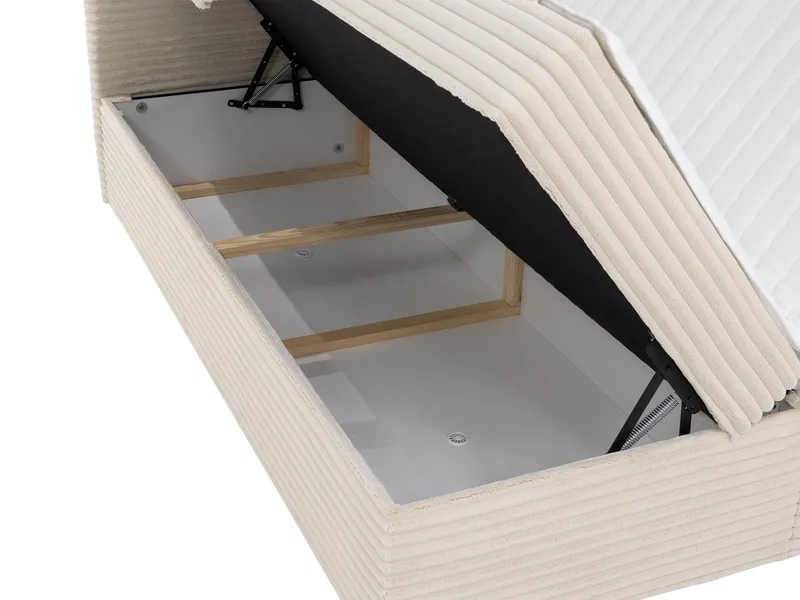 Neyrin Sängpaket Kontinentalsäng 140x200 cm med Förvaring - Ljusgrå - Möbler - Sovrum - Sängar - Kontinentalsängar