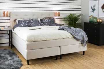 Nice Deluxe Komplett Sängpaket 180x200 - Beige - Möbler - Sovrum - Sängar - Komplett Sängpaket