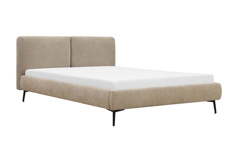 Nordic Komplett Sängpaket 140x200 cm med sänggavel - Beige - Möbler - Sovrum - Sängar - Komplett Sängpaket