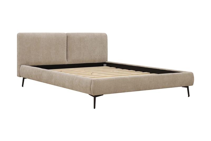 Nordic Komplett Sängpaket 160x200 cm med sänggavel - Beige - Möbler - Sovrum - Sängar - Komplett Sängpaket