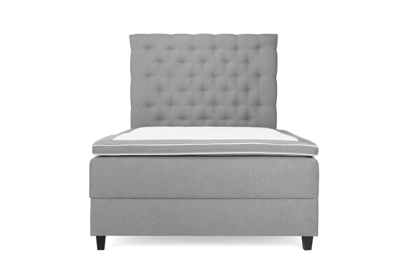 OAKHAM Komplett Sängpaket Säng med Förvaring 140x200 Ljusgrå - Royal King Size Sänggavel 140x200 - Komplett Sängpaket - Kontinentalsängar
