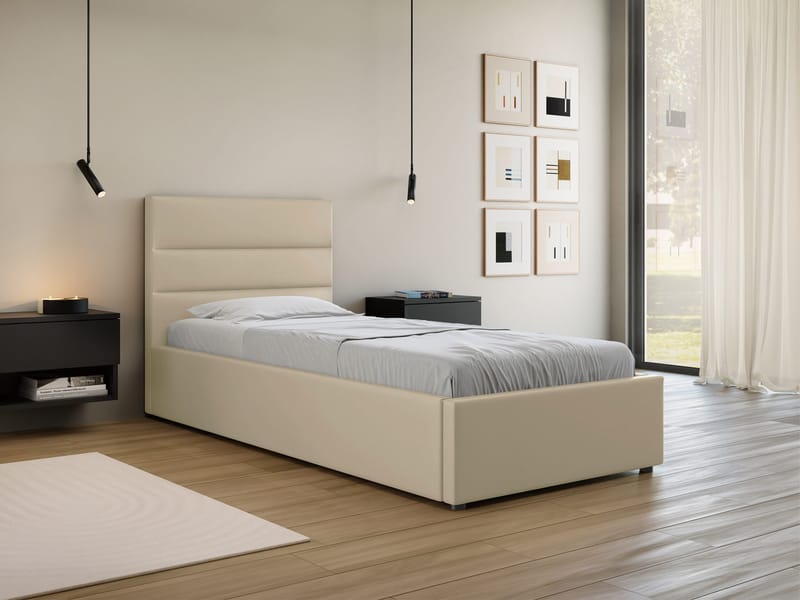 Omrynn Sängram med förvaring 120x200 cm - beige - Möbler - Sovrum - Sängar - Sängar med förvaring