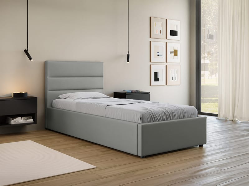 Omrynn Sängram med förvaring 120x200 cm - grå - Möbler - Sovrum - Sängar - Sängar med förvaring